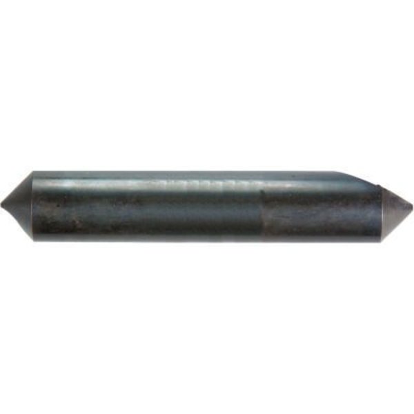 Melin Tool Co 1/4in Dia., 1/4in Shank, 2in OAL, 120, Single Flute Double End Countersink, Cobalt, Uncoated DHS1-1/4-120